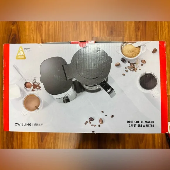 ZWILLING Enfinigy Drip Coffee Maker 12 Cup Awarded the SCA Black NEW